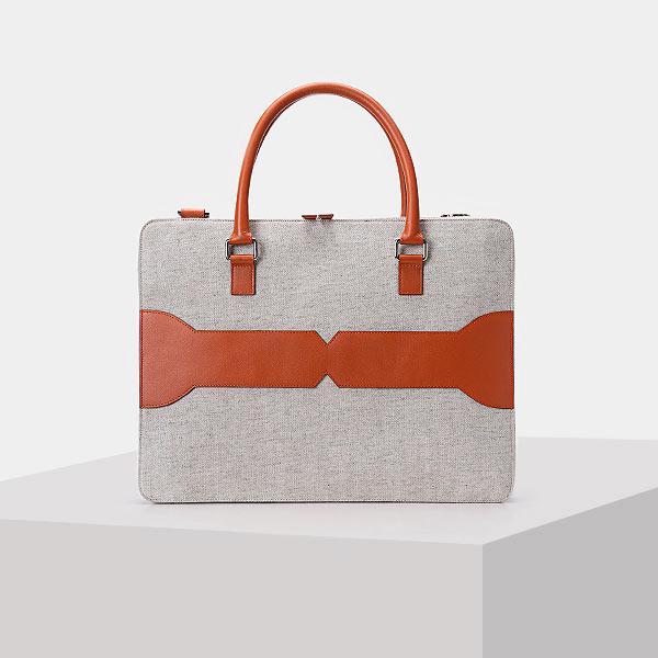 Grey & Orange Laptop Bag USA