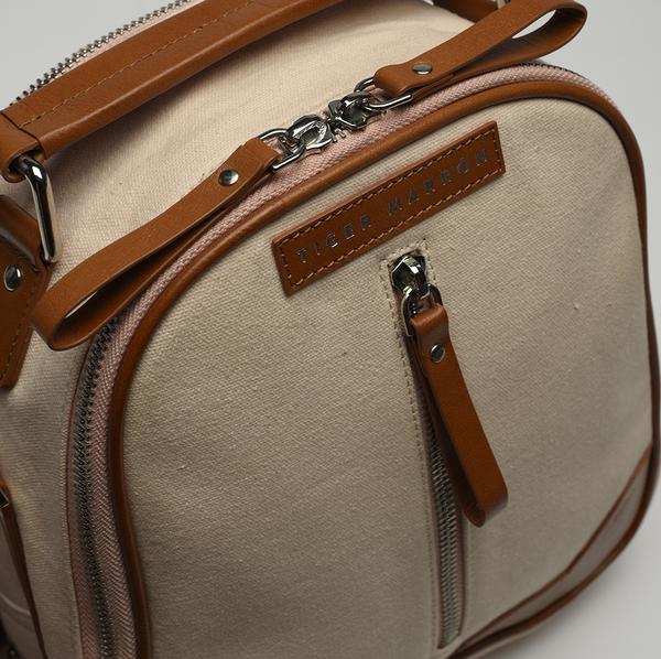 Pink & Tan 2 way closure Backpacks USA