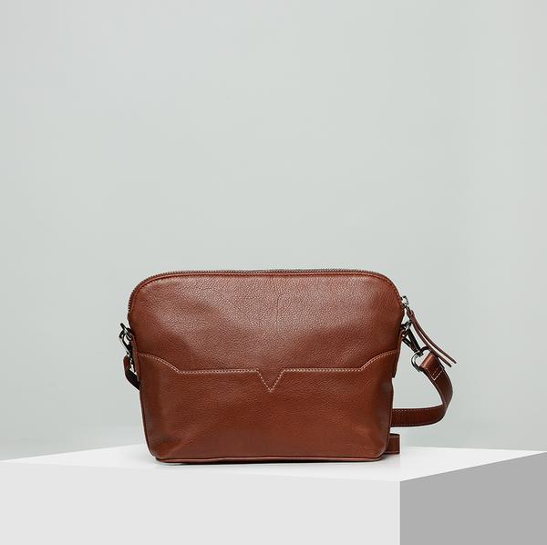 Brown Leather Crossbody purse for ladies in USA