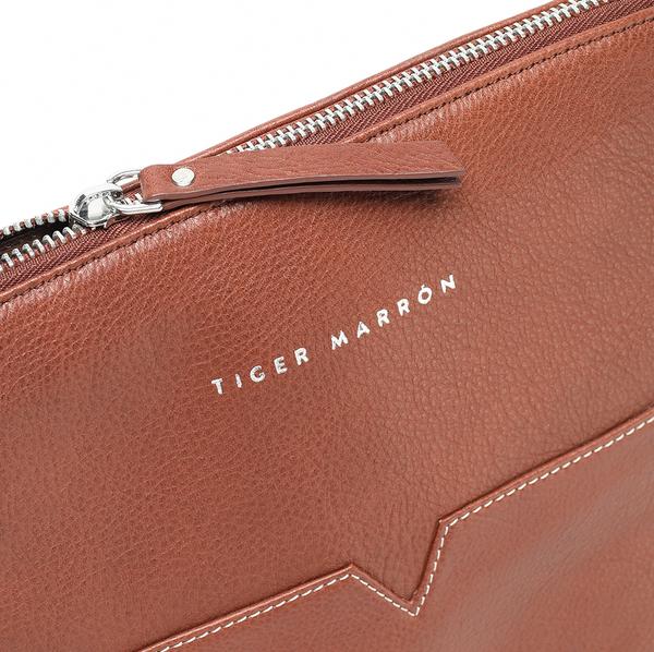 Brown Leather Crossbody zipper Bag for ladies in USA