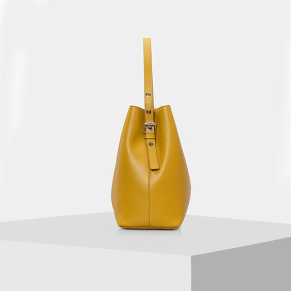Yellow Tote Bag Leather