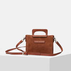 Oak Brown Leather Small Crossbody Bag