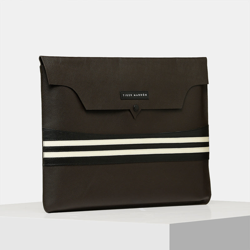 Dark Brown Leather laptop Case