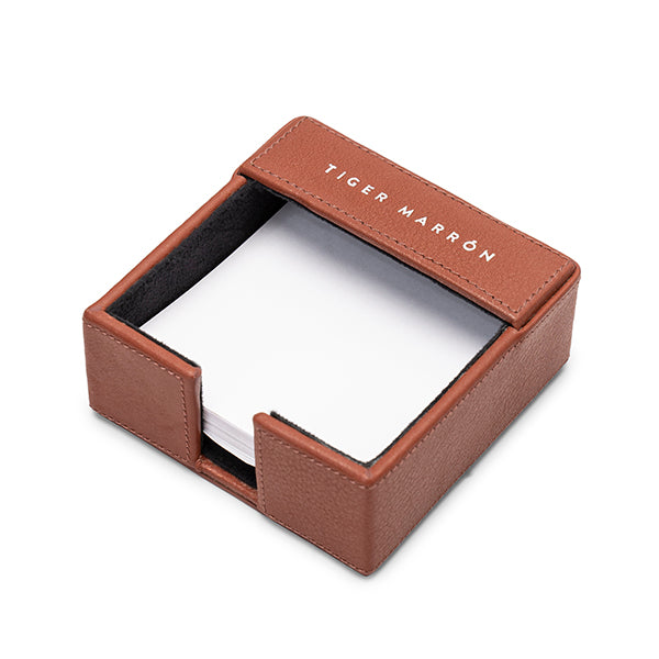 brown desk accessories leather