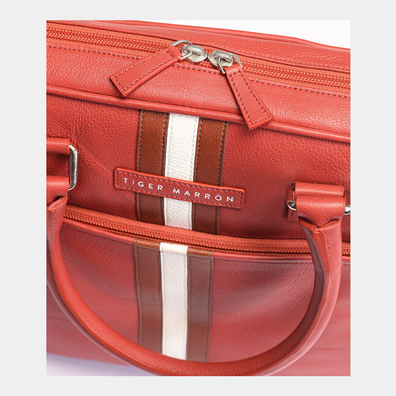 Red Leather Laptop Bag