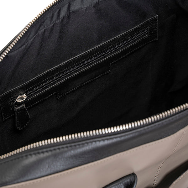Grey and Black Laptop bag