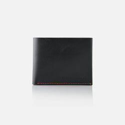 men Leather Wallets - Black