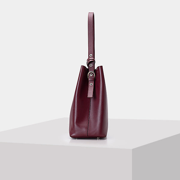 Buy Women Burgundy Leather Handbags online