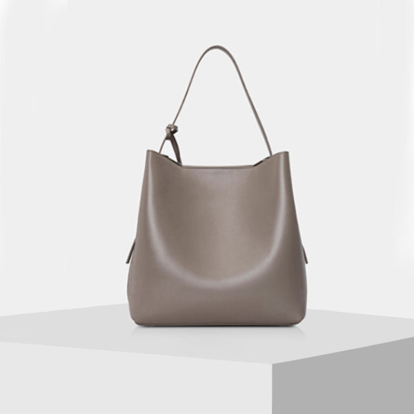 Grey Sac mini leather cross-body bag, Aesther Ekme