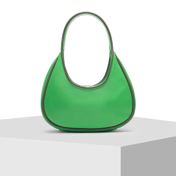 Light Green Leather Tote Bag by Tiger Fish