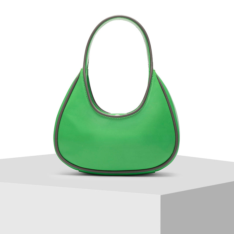 Light Green Leather Tote Bag