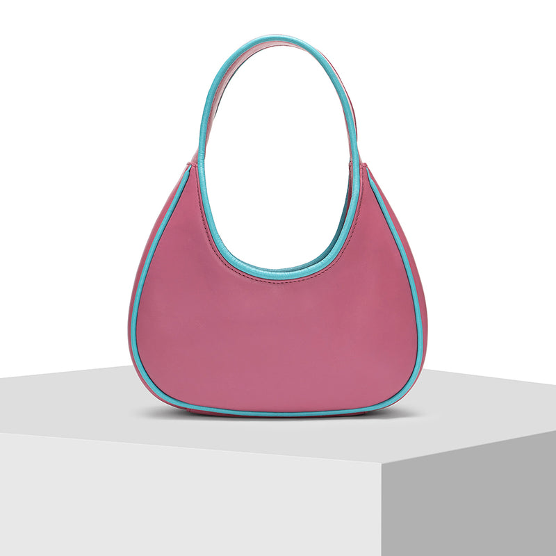 Pink Leather Tote Bag by Tiger Fish