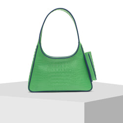 Light Green Leather Tote Bag by Tiger Fish