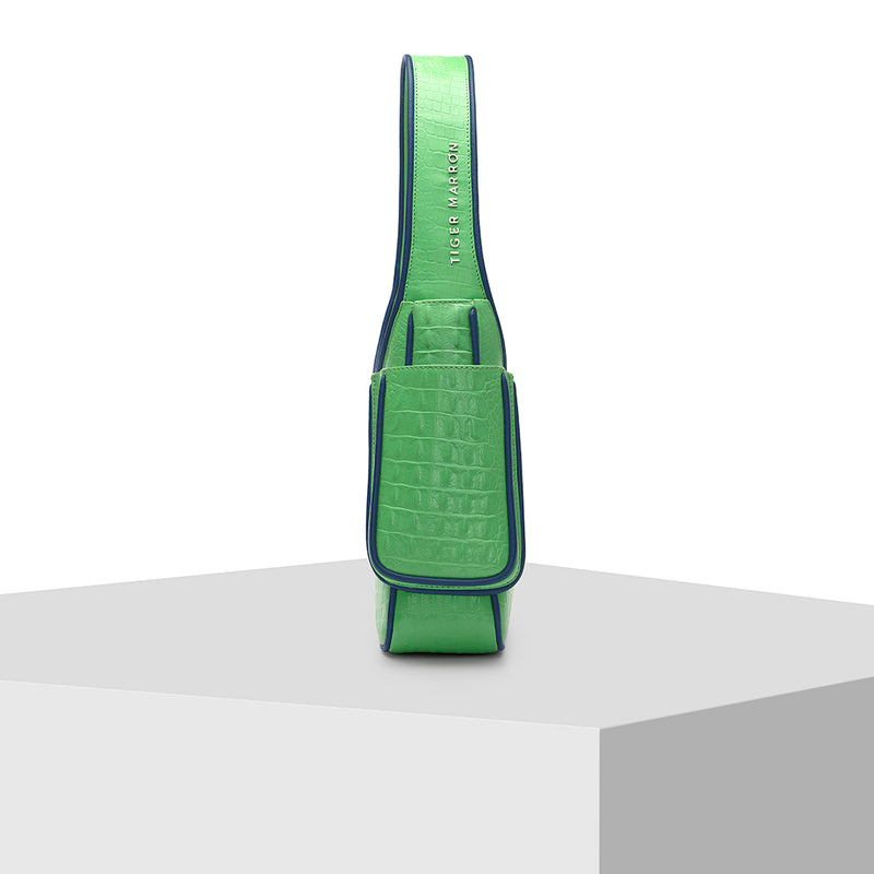 Light Green Leather Tote handbags 