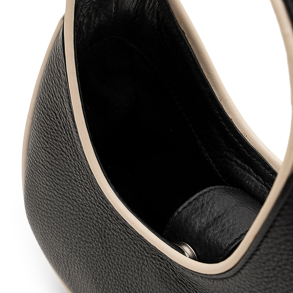 Buy Bahama Mama Mini- Black Fluid Leather Tote Bag Online in India ...