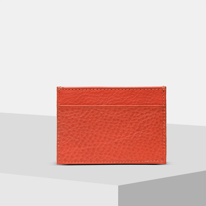 Pink Leather card holder for women